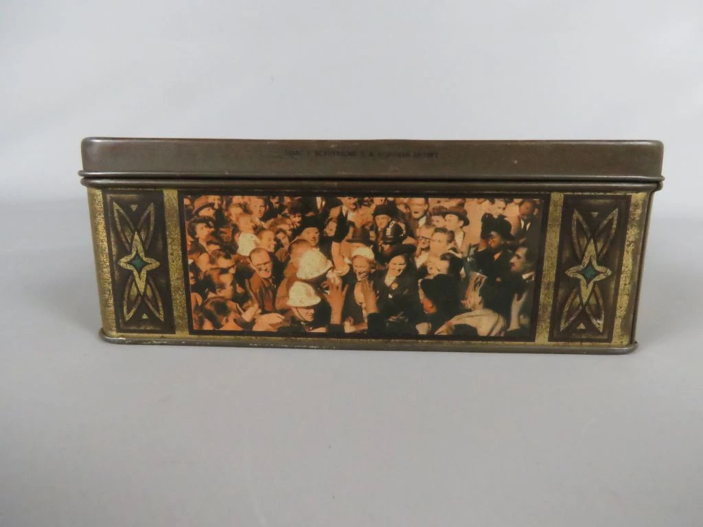 Vintage DBF koekblik met portret van Prinses Joséphine-Charlotte