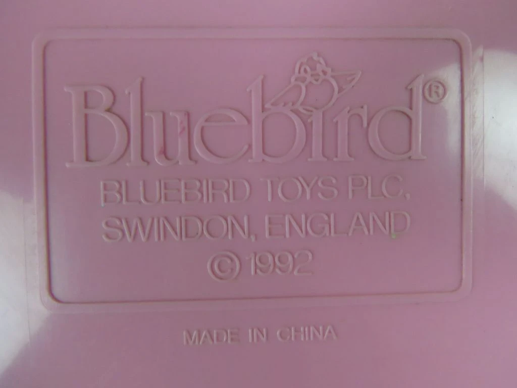 Vintage Polly Pocket hartvormig poppenhuis Lucy Locket 1992 Bluebird