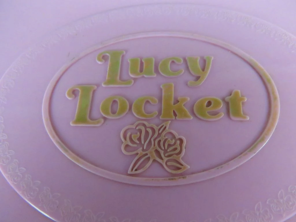 Vintage Polly Pocket hartvormig poppenhuis Lucy Locket 1992 Bluebird