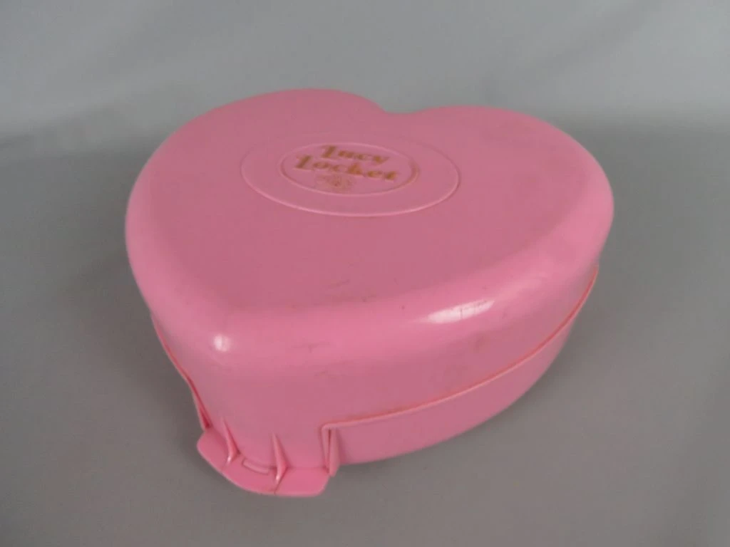 Vintage Polly Pocket hartvormig poppenhuis Lucy Locket 1992 Bluebird
