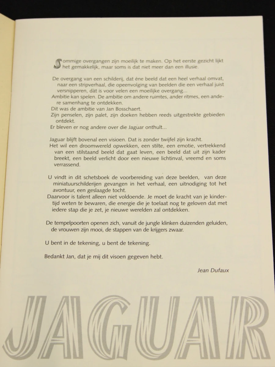 Stripboeken Jaguar met bijlage