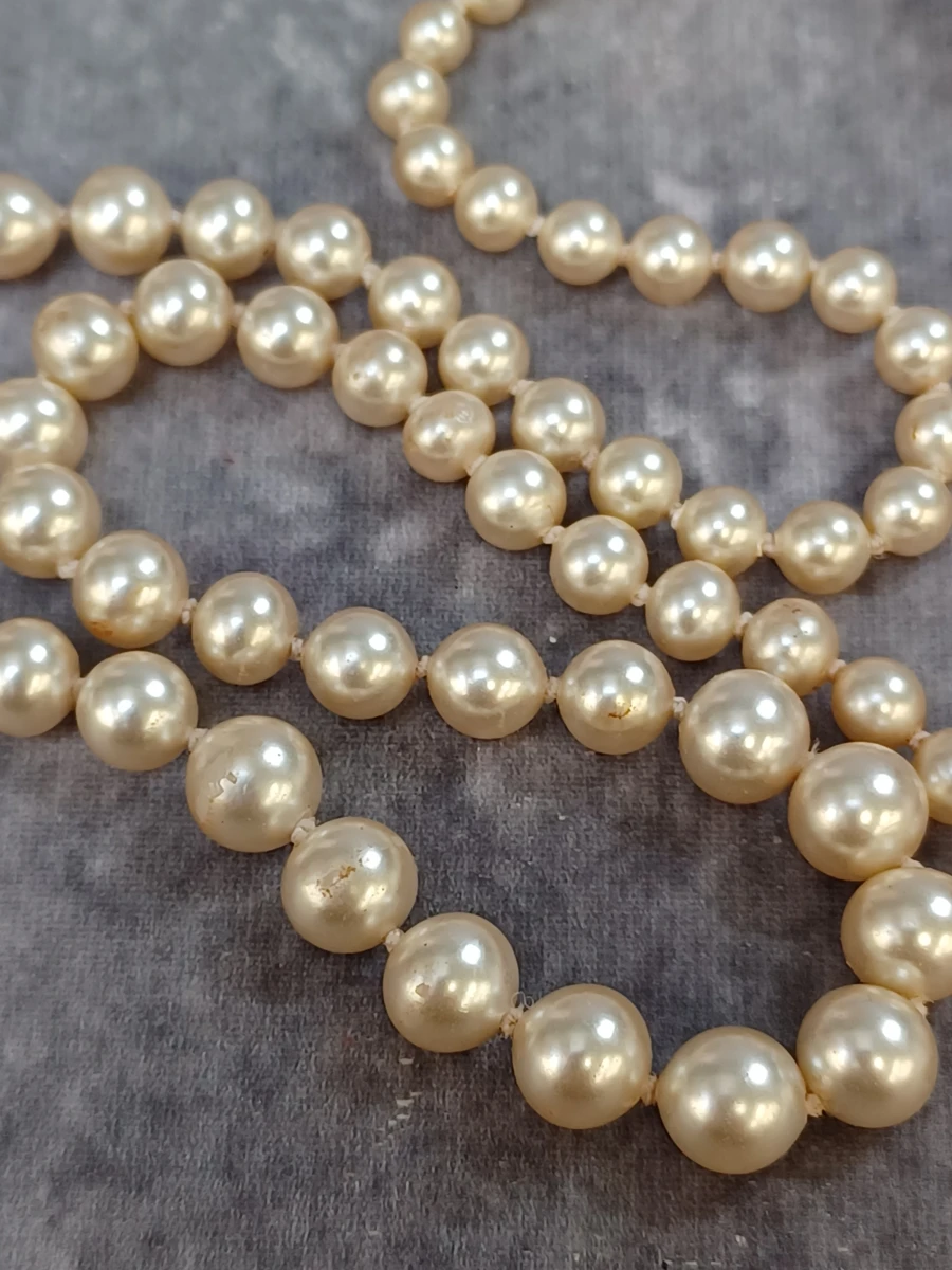 Klassieke vintage parelsieradenset - 3 Kettingen en armband - foto 8