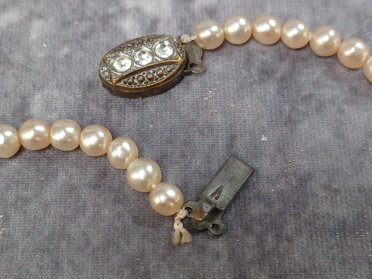 Klassieke vintage parelsieradenset - 3 Kettingen en armband - foto 16