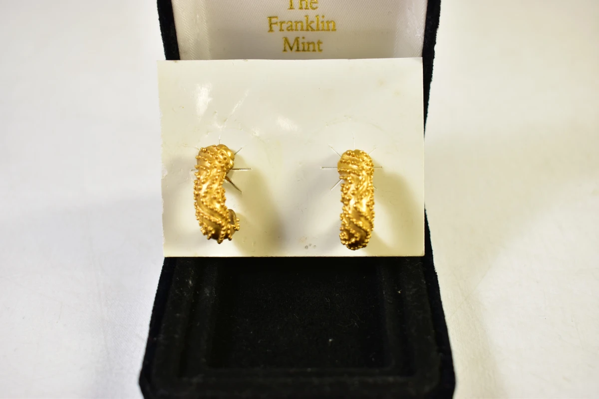 The Franklin Mint dameshorloge en oorbellen set - foto 6
