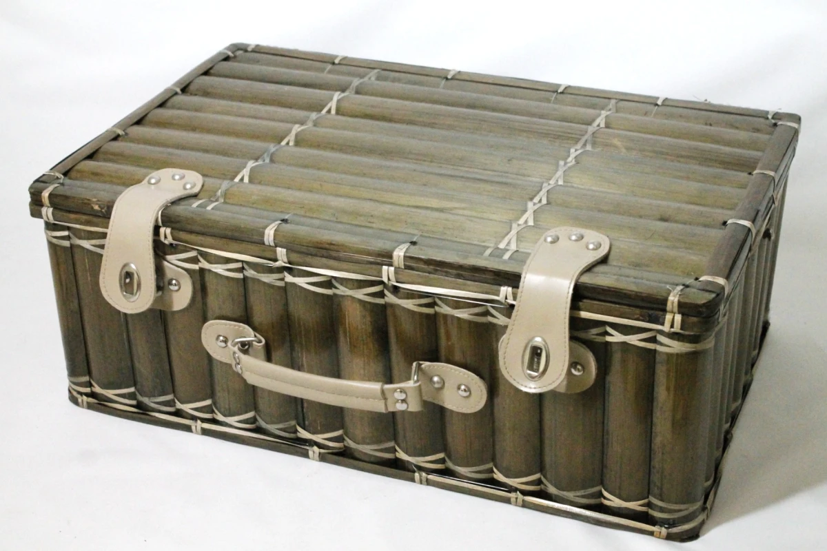 Complete 4-persoons rieten picknickmand
