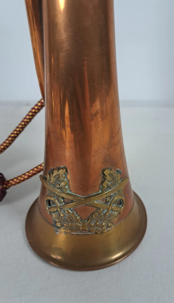 Lot van 3 vintage signaalhoorns en jachthoorns van koper en messing - foto 6