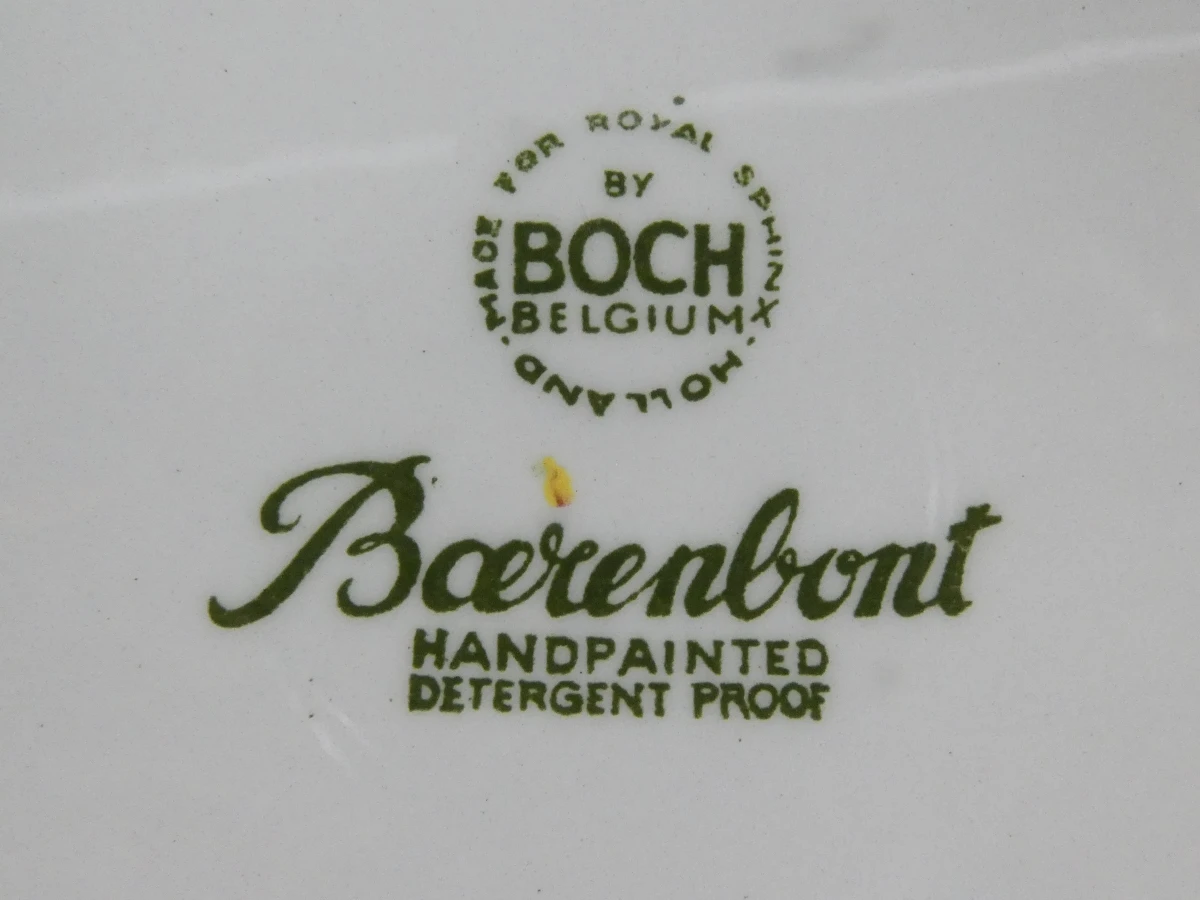 Vintage Boch serviesonderdelen Boerenbont