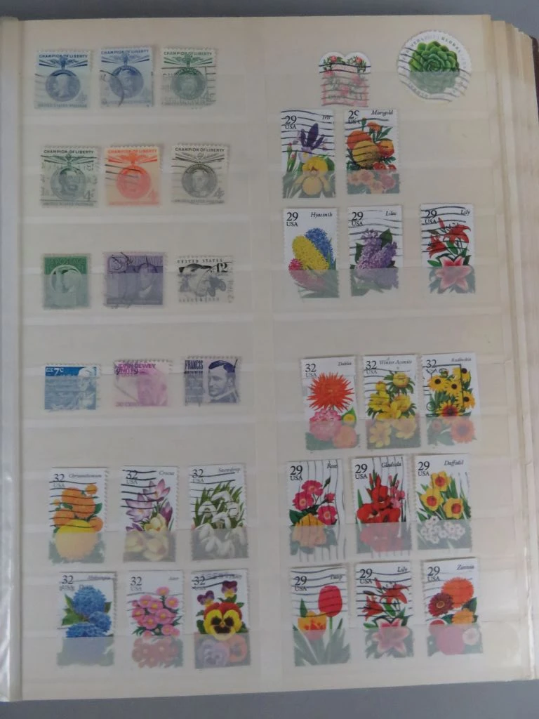 Postzegelverzameling USA in album