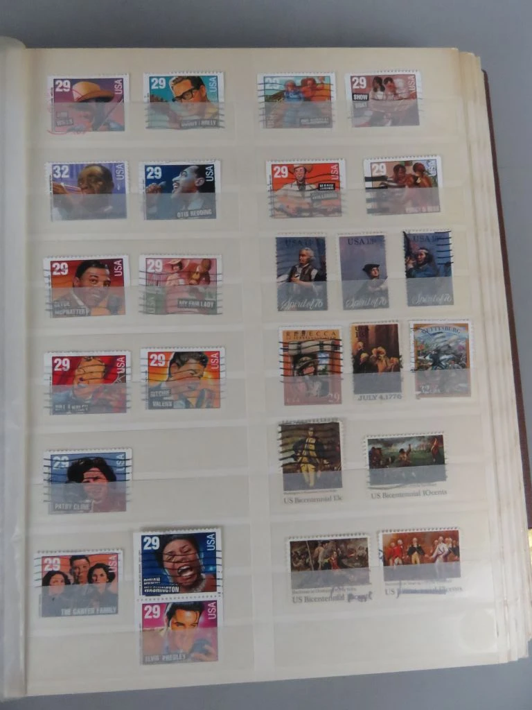 Postzegelverzameling USA in album