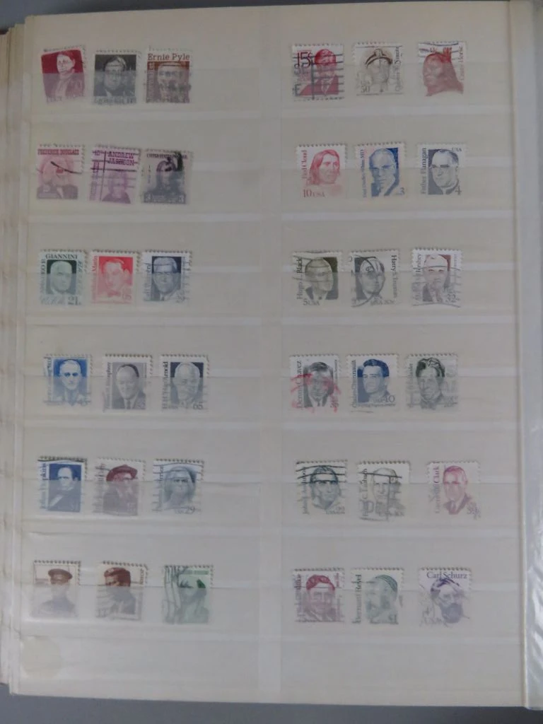 Postzegelverzameling USA in album