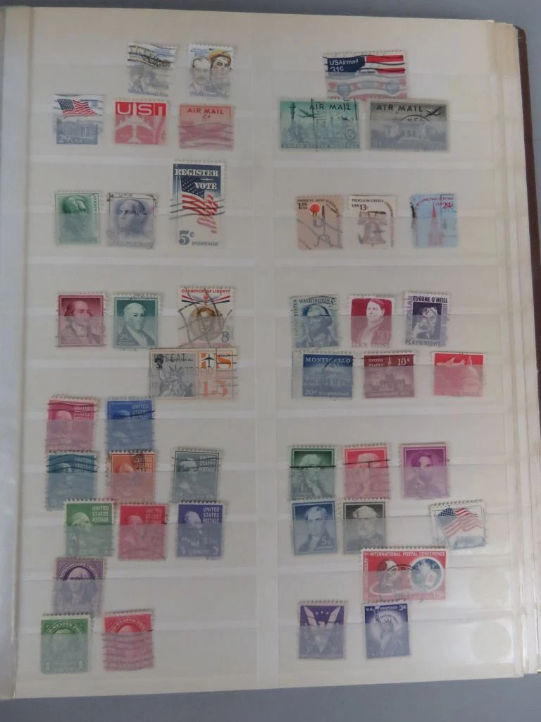 Postzegelverzameling USA in album