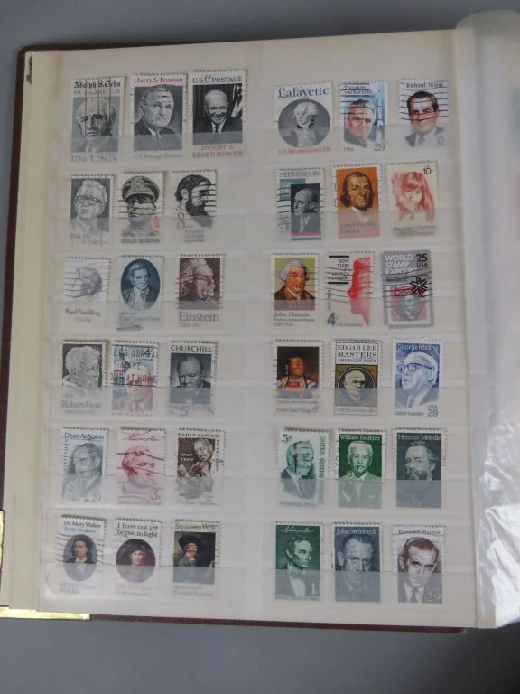 Postzegelverzameling USA in album