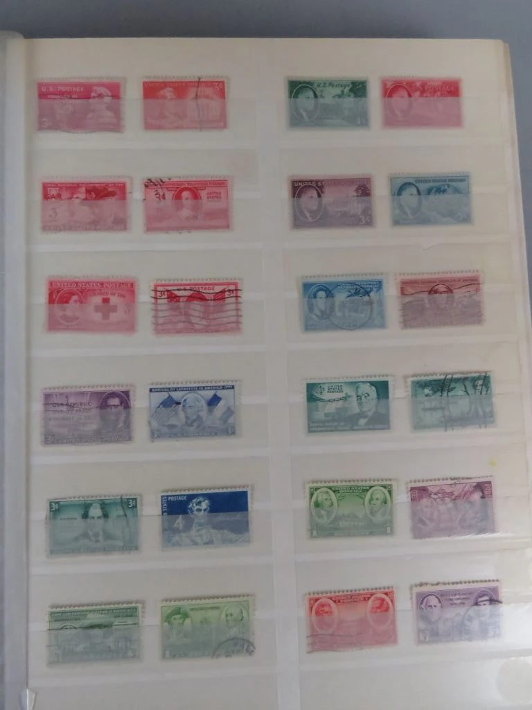 Postzegelverzameling USA in album