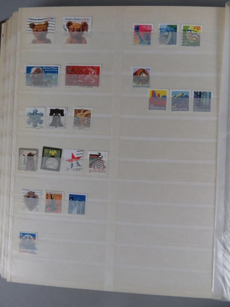 Postzegelverzameling USA in album