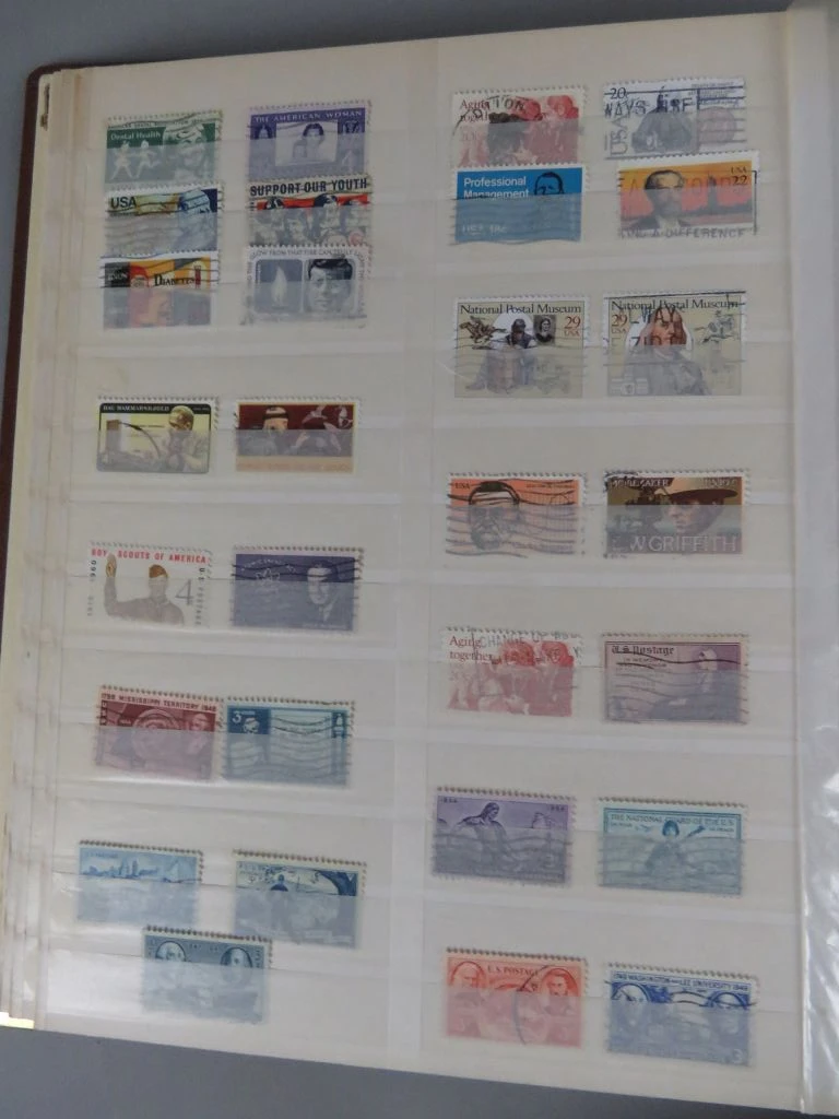 Postzegelverzameling USA in album