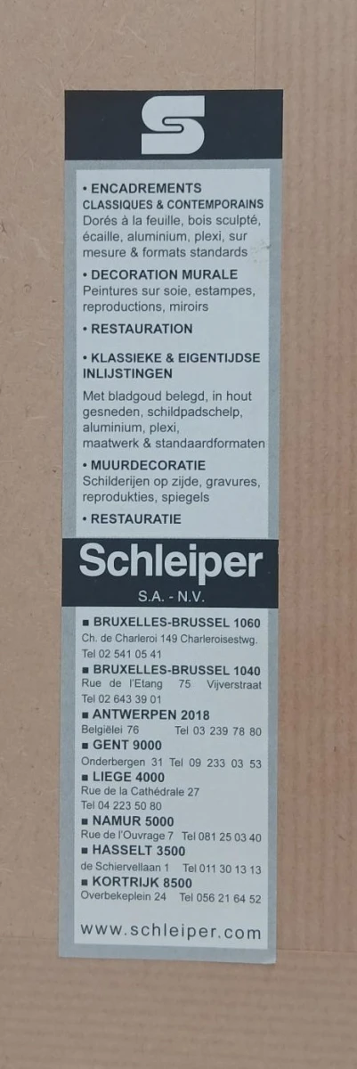 Gravure portret van Samuel Beckett door Jef Van Grieken