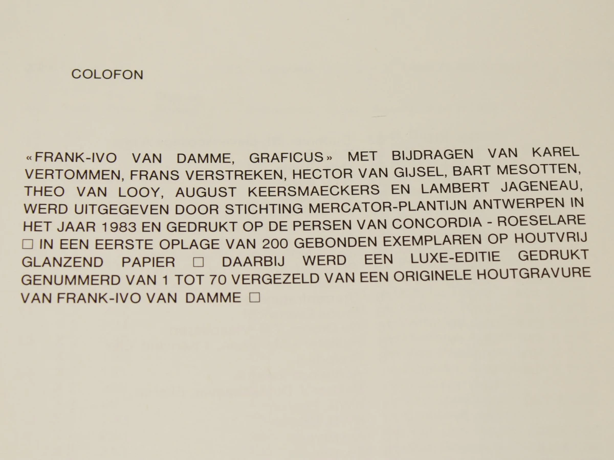 Frank-Ivo Van Damme Graficus- stichting Mercator-Plantijn  v.z.w. Antwerpen - foto 10
