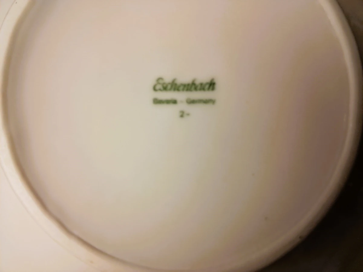 Eschenbach Bavaria porseleinen servies met roze en gouden rand – ca. 59-delig - foto 3