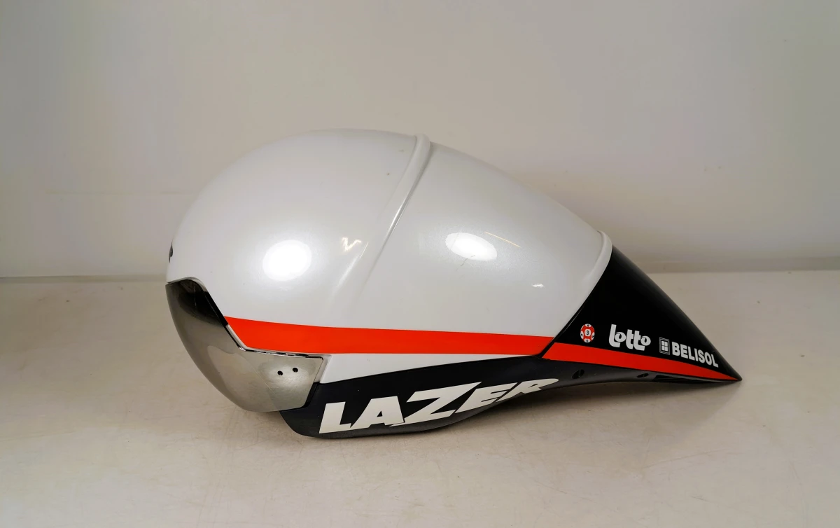 Lazer Wasp tijdrithelm Belisol Lotto teamuitvoering ca. 2012-2013 - foto 3