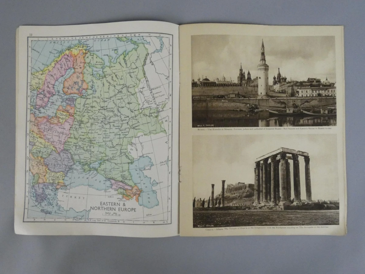 The Wonder Atlas of the World - Oude wereldatlas in het Engels