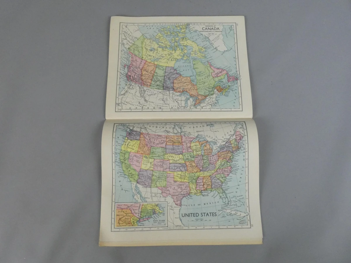 The Wonder Atlas of the World - Oude wereldatlas in het Engels