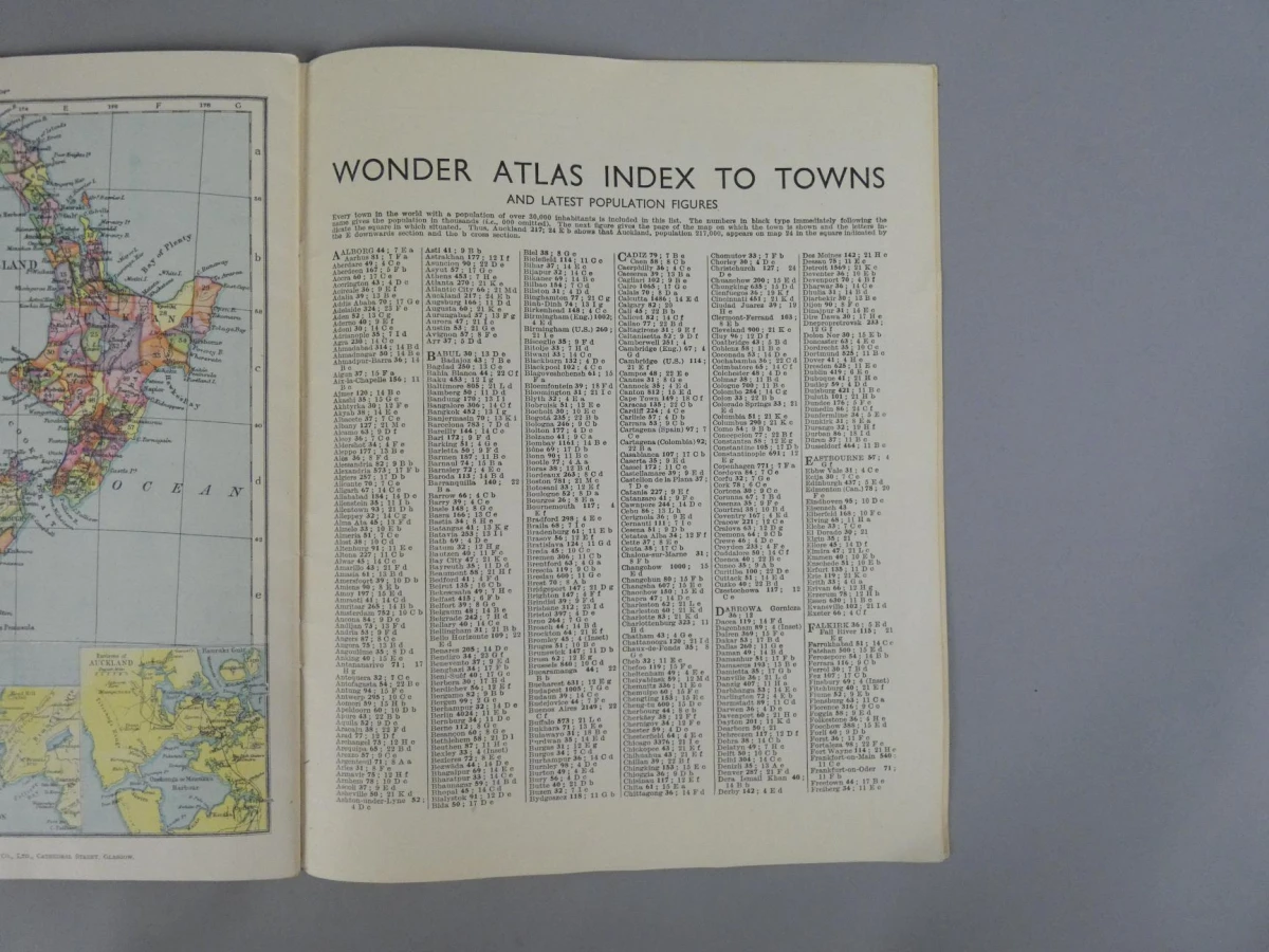 The Wonder Atlas of the World - Oude wereldatlas in het Engels