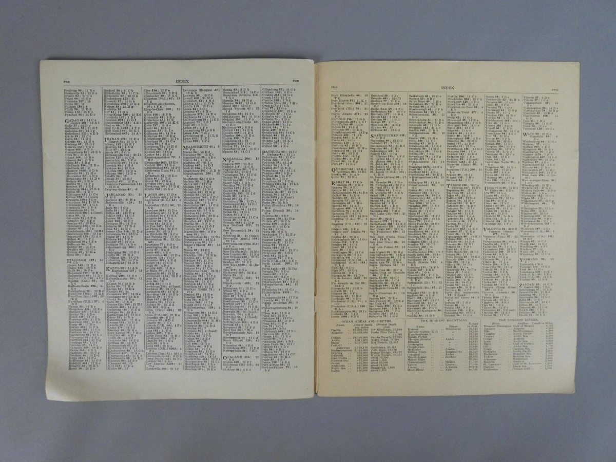 The Wonder Atlas of the World - Oude wereldatlas in het Engels