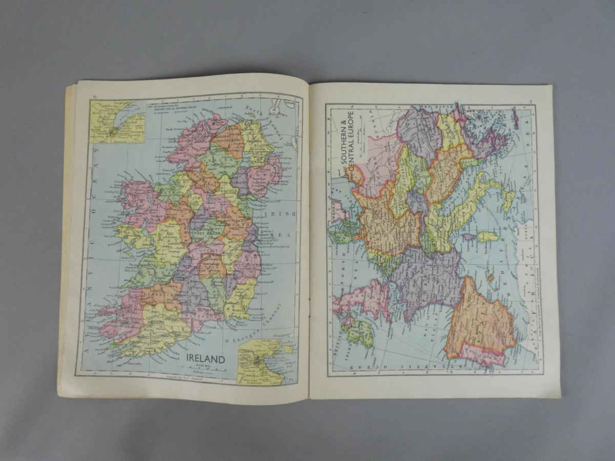 The Wonder Atlas of the World - Oude wereldatlas in het Engels