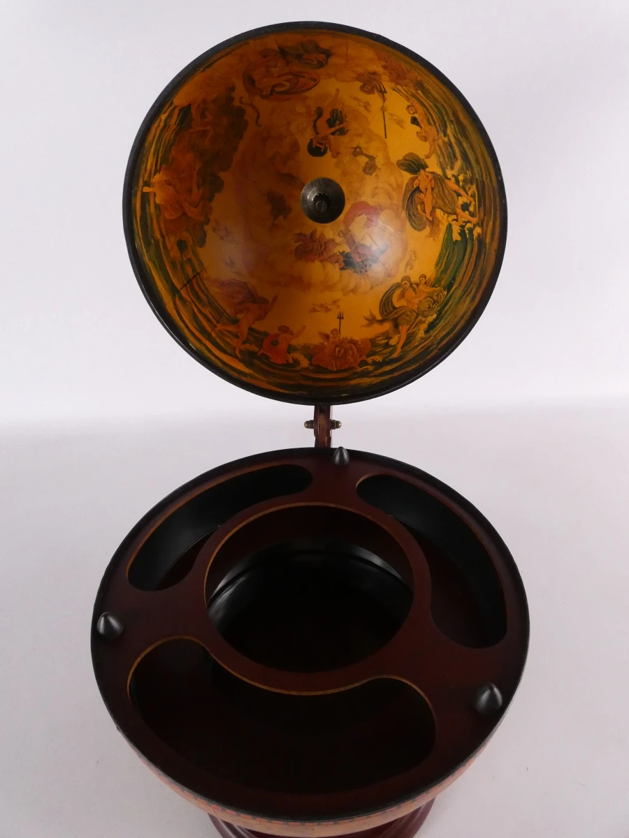 Unieke globebar met vintage look