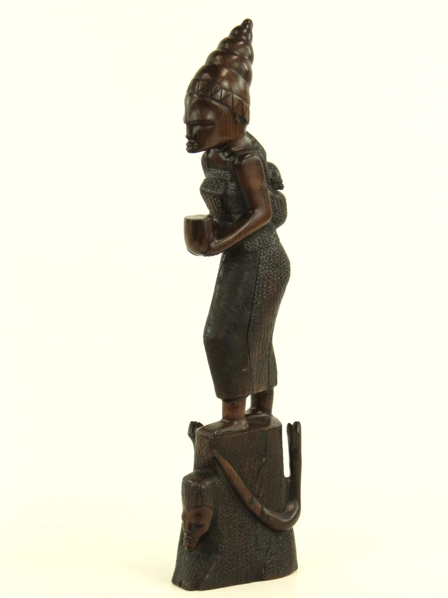 Lot van 3 Afrikaanse decoratie artikelen