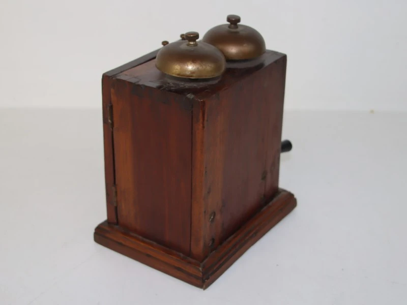 Antique Magneto Telefoon Bell / Signaalgenerator (Ca. Late 19e – Vroeg 20e Eeuw) - foto 2