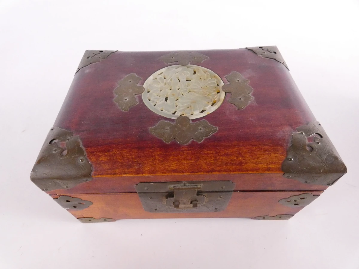 2 vintage houten juwelenkistjes