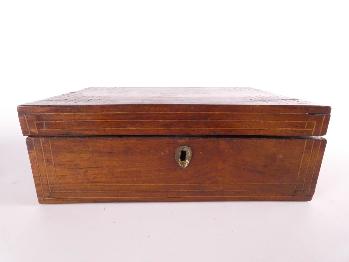 2 vintage houten juwelenkistjes