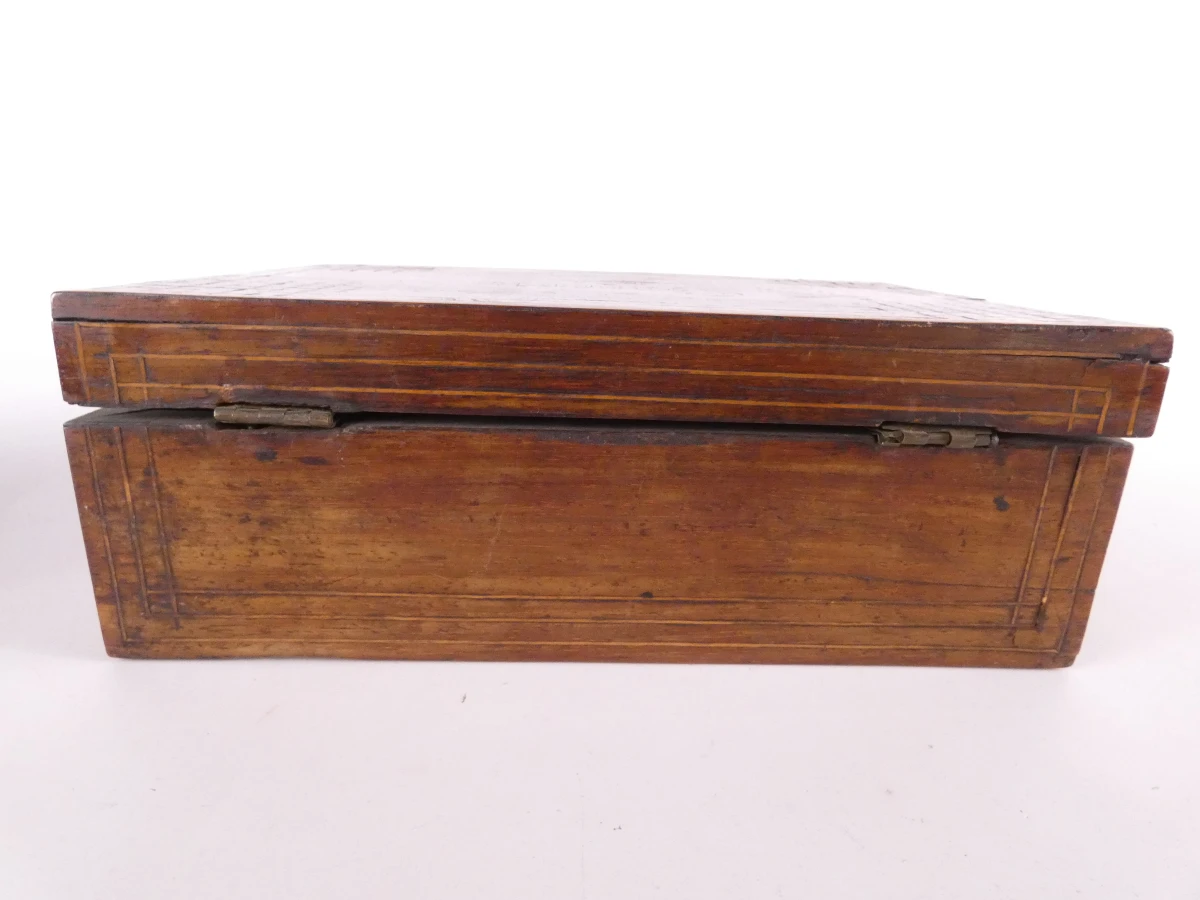 2 vintage houten juwelenkistjes