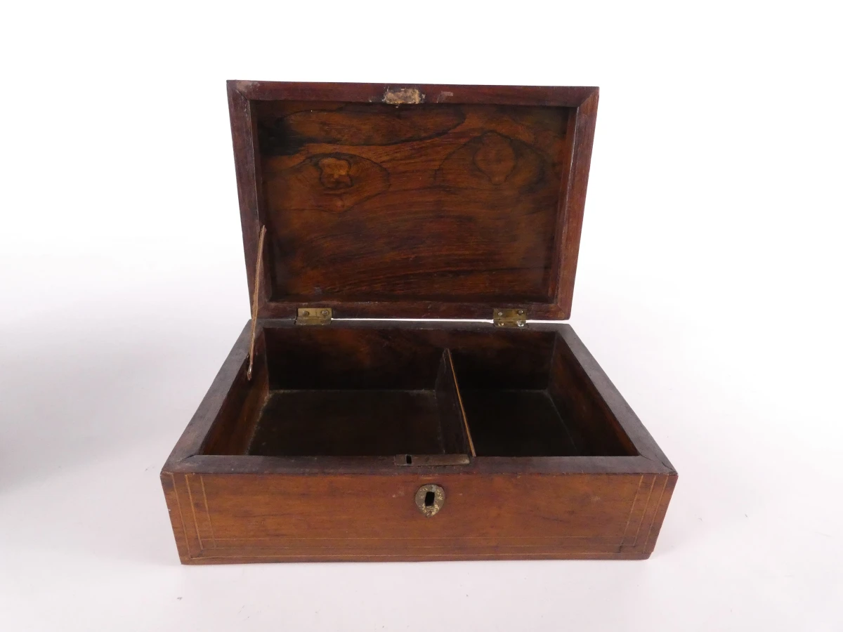 2 vintage houten juwelenkistjes