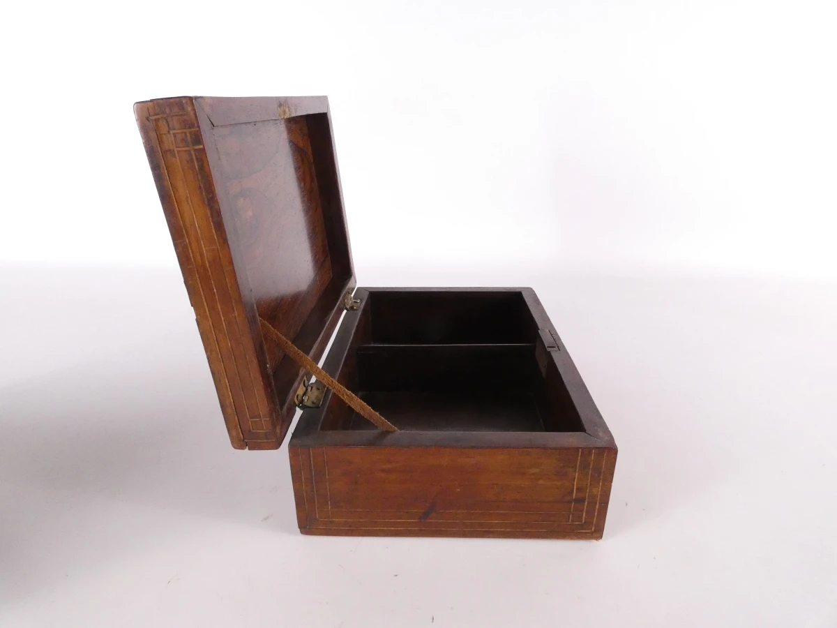 2 vintage houten juwelenkistjes