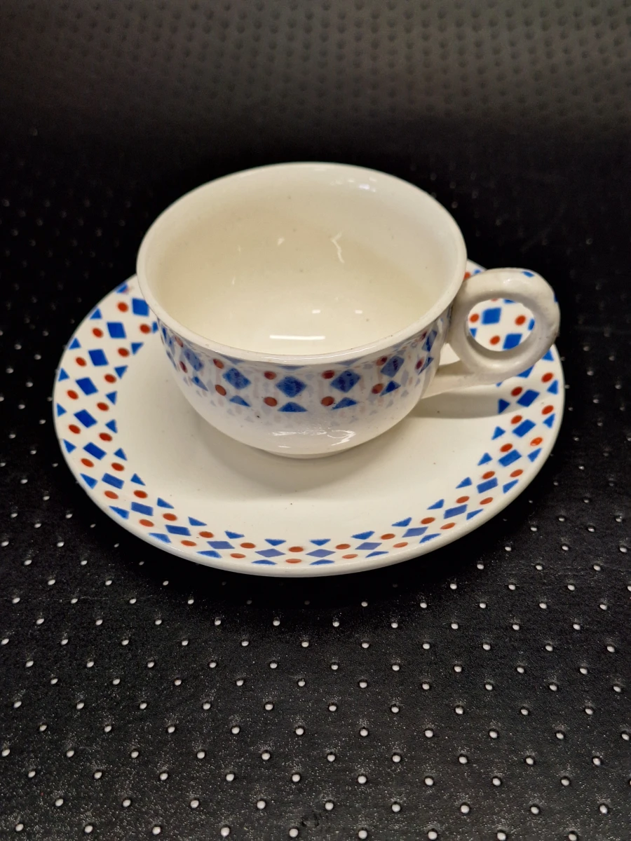 Vintage Belgisch porseleinen kindertheeservies - Nimy - Manufacture Impériale et Royale - foto 3