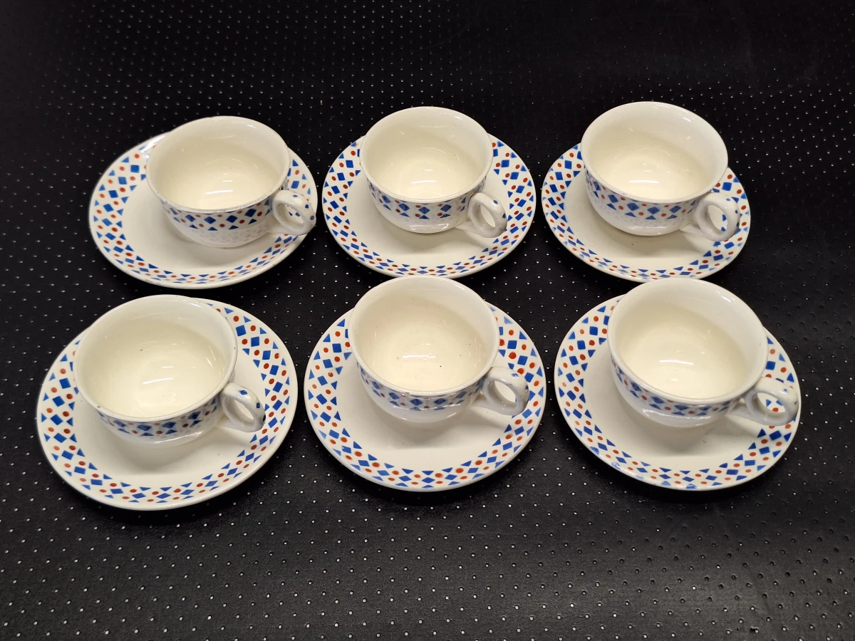 Vintage Belgisch porseleinen kindertheeservies - Nimy - Manufacture Impériale et Royale - foto 5