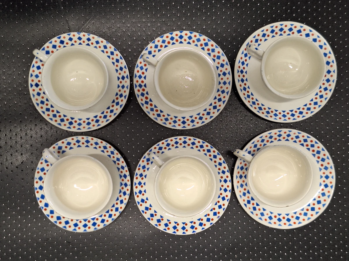 Vintage Belgisch porseleinen kindertheeservies - Nimy - Manufacture Impériale et Royale - foto 7