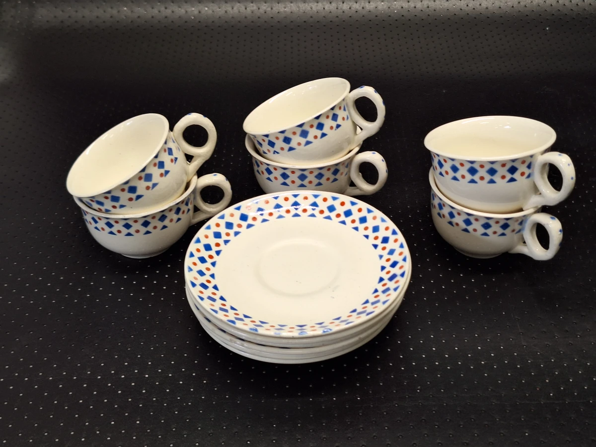Vintage Belgisch porseleinen kindertheeservies - Nimy - Manufacture Impériale et Royale - foto 6