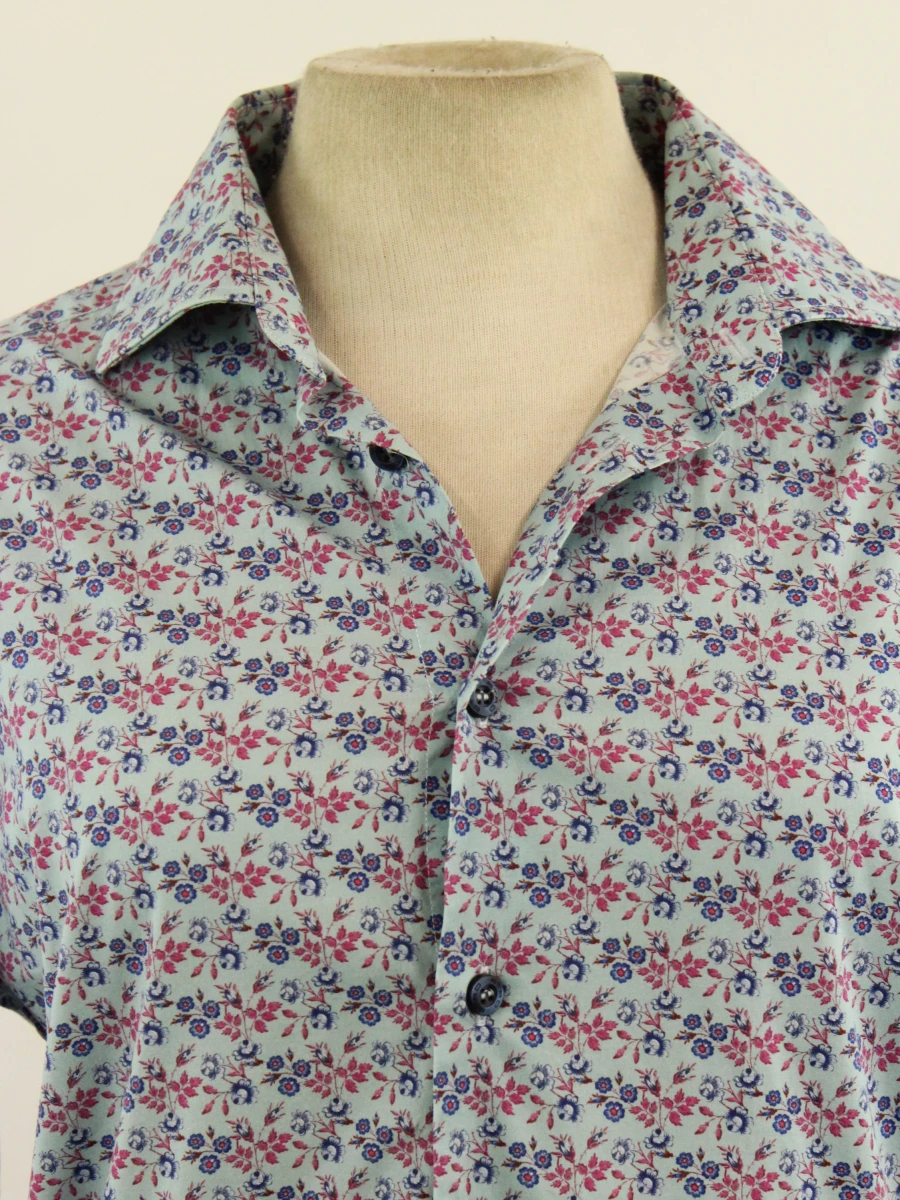 Etro made in Italy fleurig getailleerd katoenen bloemenhemd