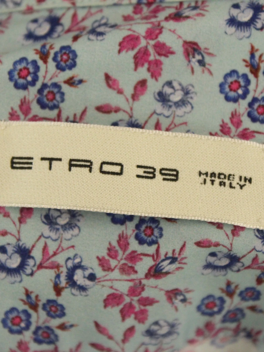 Etro made in Italy fleurig getailleerd katoenen bloemenhemd