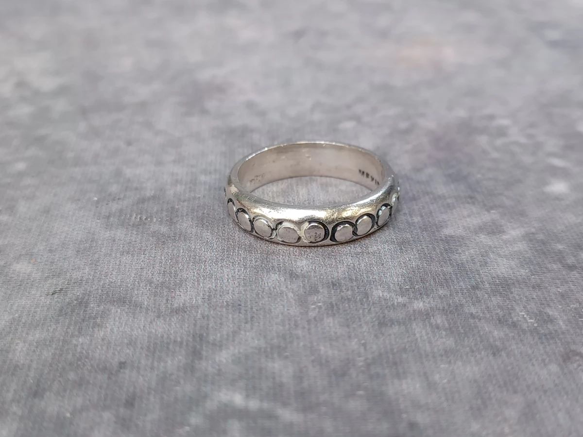 Tijdloze Mexicaanse sterling zilveren bandring - 925 - foto 5