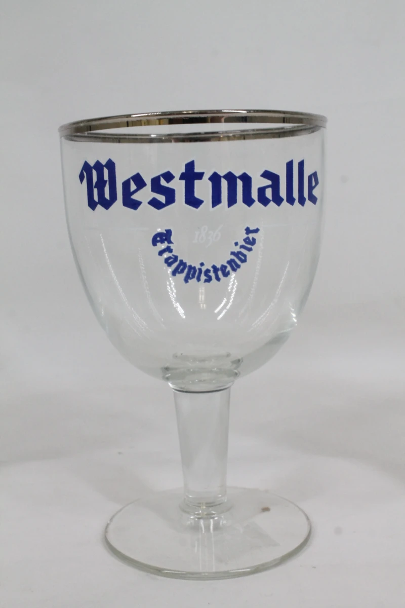 6 Vintage Westmalle trappistenbier glazen