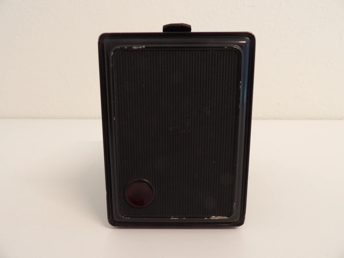 Vintage Agfa Synchro Box camera met leren hoes