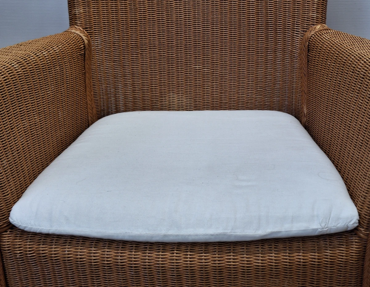 Set van 4 originele Vincent Sheppard 'Evolutions' Lloyd Loom fauteuils - Belgisch design