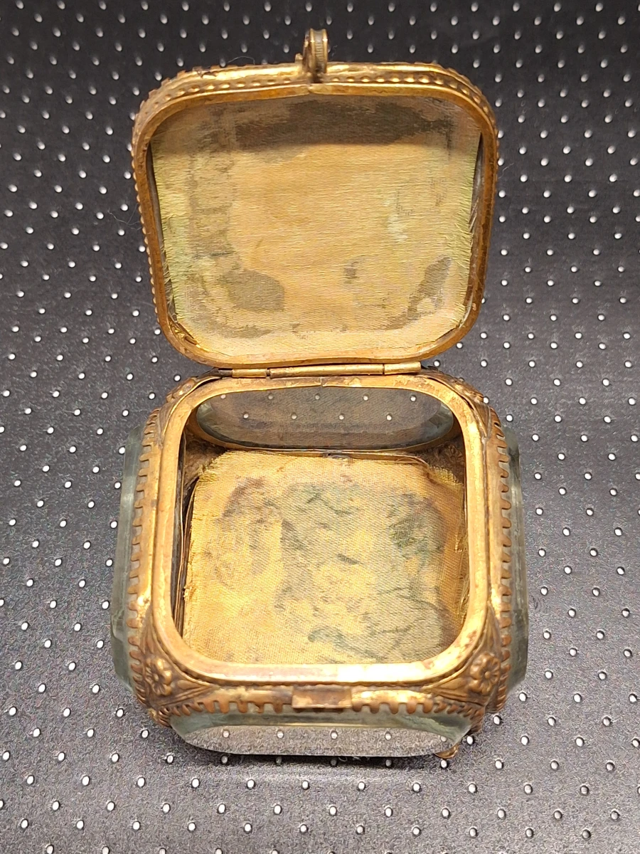 Set van 2 antieke Franse glazen souvenir-juwelendoosjes - Parijs - ca. 1880–1910 - foto 8