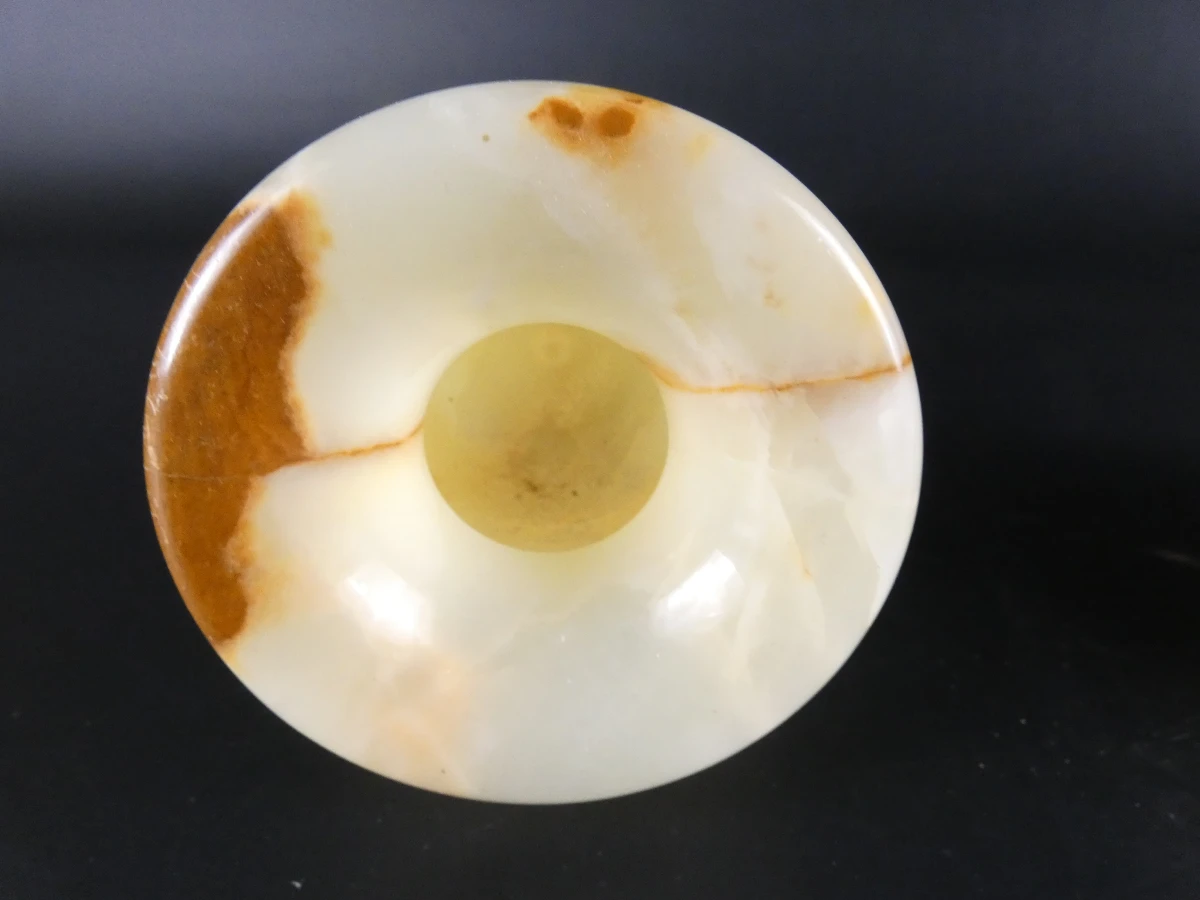Set decoratieve onyx beeldjes en doosjes