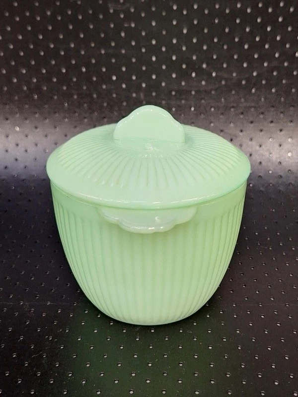 15-delig Vintage Fire-King Jadeite koffieservies - Anchor Hocking USA - groen melkglas - foto 19