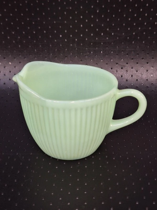 15-delig Vintage Fire-King Jadeite koffieservies - Anchor Hocking USA - groen melkglas - foto 16